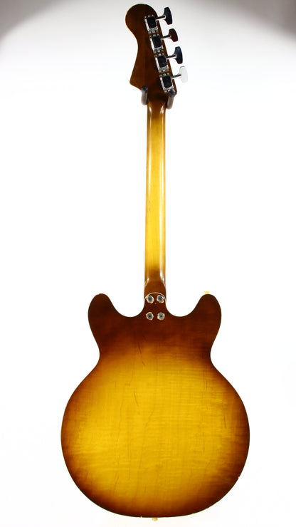 1966 Harmony H-27 Hollowbody Electric Bass Sunburst - 1960's Vintage H-22, Dearmonds