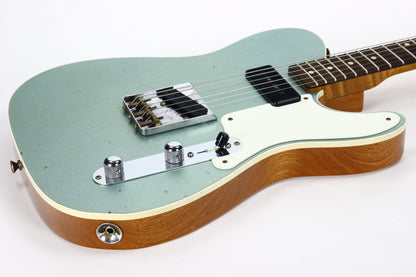 2020 Fender Custom Shop Limited P90 Mahogany Telecaster, Journeyman Relic- Aged Firemist Silver Top