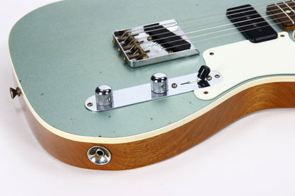 2020 Fender Custom Shop Limited P90 Mahogany Telecaster, Journeyman Relic- Aged Firemist Silver Top