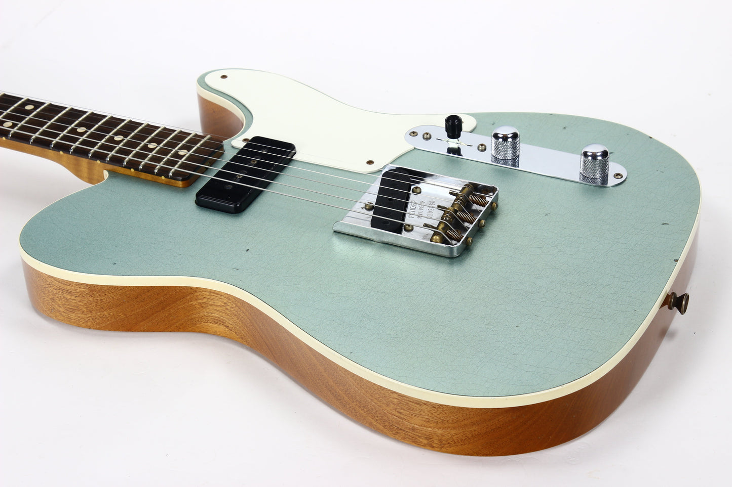 2020 Fender Custom Shop Limited P90 Mahogany Telecaster, Journeyman Relic- Aged Firemist Silver Top