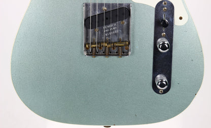 2020 Fender Custom Shop Limited P90 Mahogany Telecaster, Journeyman Relic- Aged Firemist Silver Top