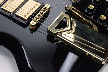 2015 Gibson Limited Edition SGS3 Ebony Black 3 Pickup, Sideways Vibrola - SG Les Paul Standard Custom