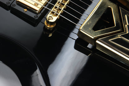 2015 Gibson Limited Edition SGS3 Ebony Black 3 Pickup, Sideways Vibrola - SG Les Paul Standard Custom