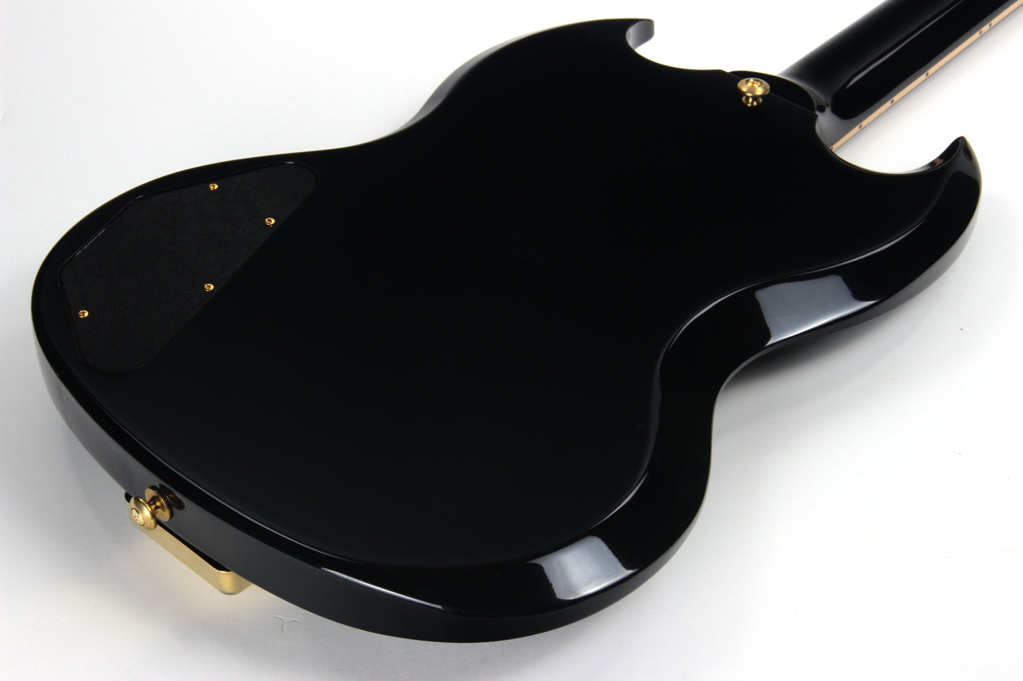 2015 Gibson Limited Edition SGS3 Ebony Black 3 Pickup, Sideways Vibrola - SG Les Paul Standard Custom