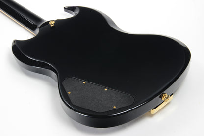 2015 Gibson Limited Edition SGS3 Ebony Black 3 Pickup, Sideways Vibrola - SG Les Paul Standard Custom