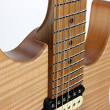 Suhr Modern Satin Flame Limited Edition in Natural --HSH, Roasted Maple Neck, Mahogany Body