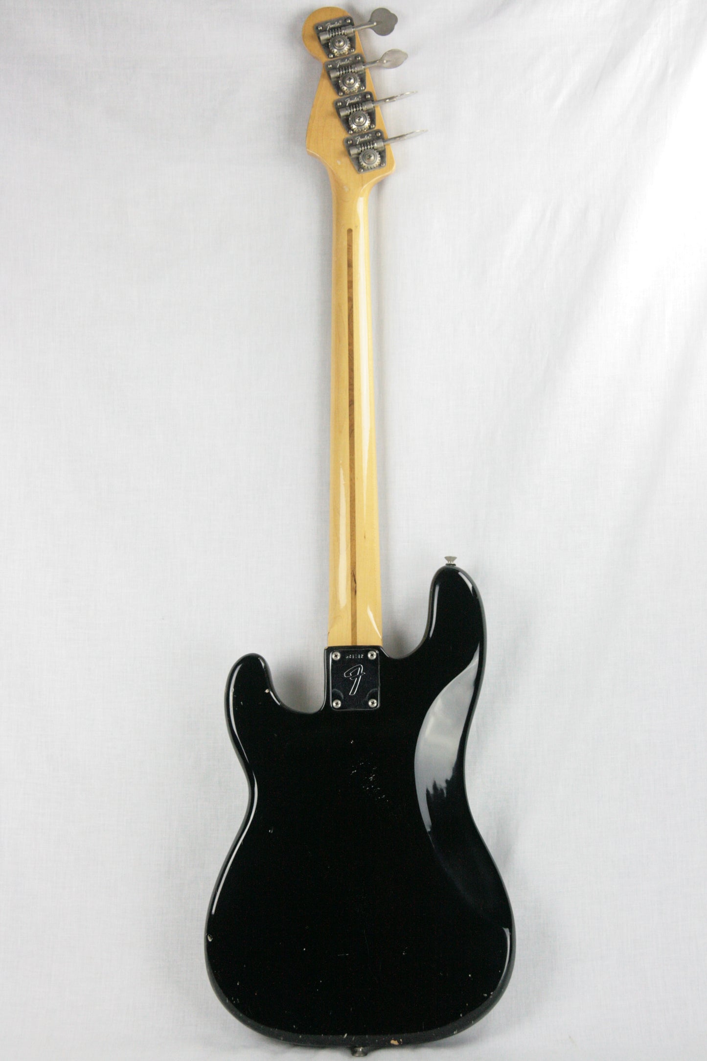 1974 Fender Precision Bass BLACK w/ Original Case! Fretless Maple Fretboard 1970's P jazz vintage