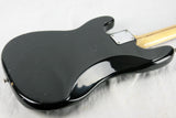 1974 Fender Precision Bass BLACK w/ Original Case! Fretless Maple Fretboard 1970's P jazz vintage