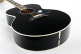 1996 Gibson Limited Edition The King Elvis Presley J-200 Ebony Black SJ200 - Flattop Jumbo Acoustic
