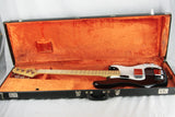 1974 Fender Precision Bass BLACK w/ Original Case! Maple Fretboard 1970's P jazz vintage