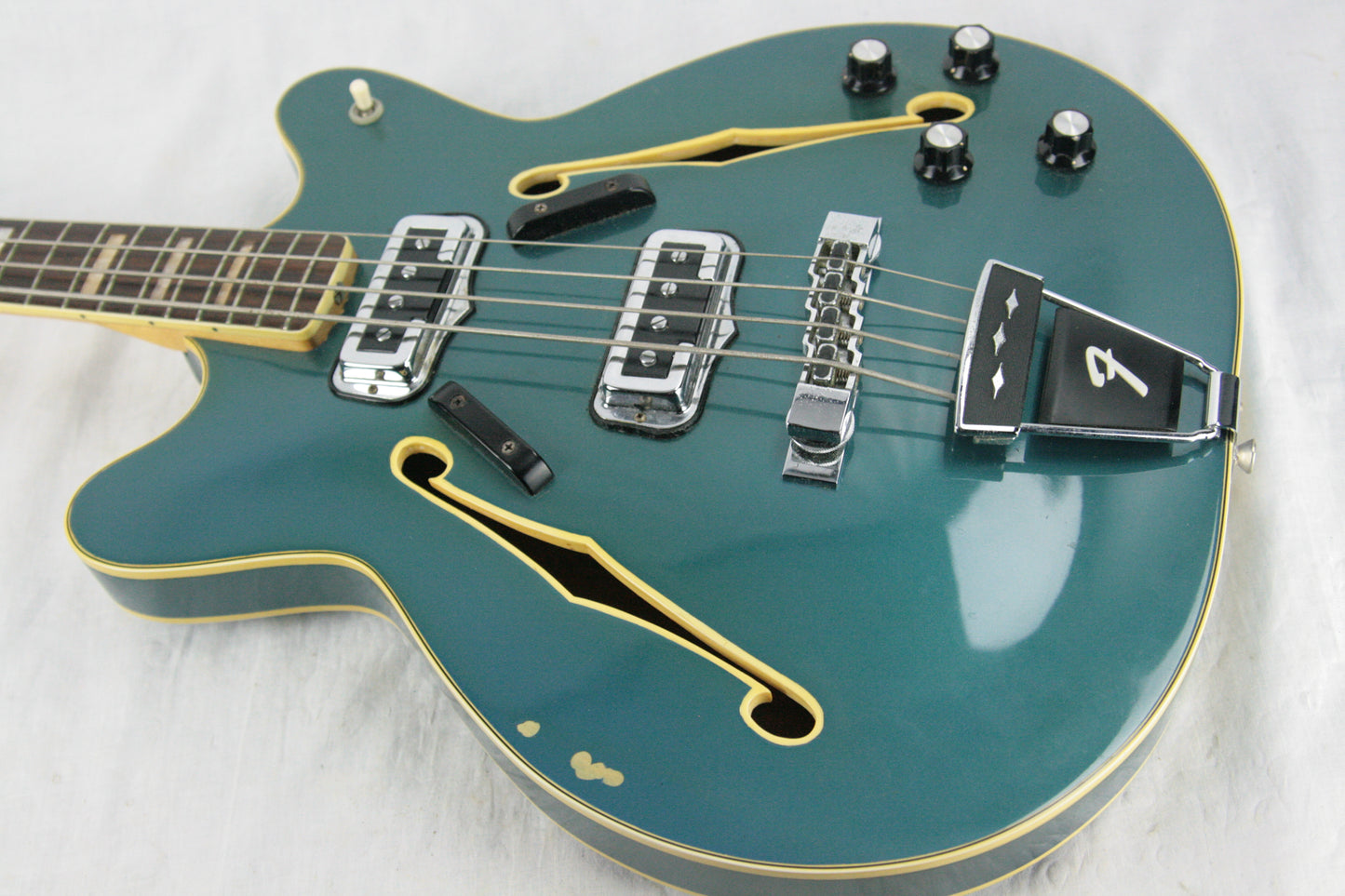 1967 Fender Coronado II Bass LAKE PLACID BLUE! Rare Custom Color jazz p