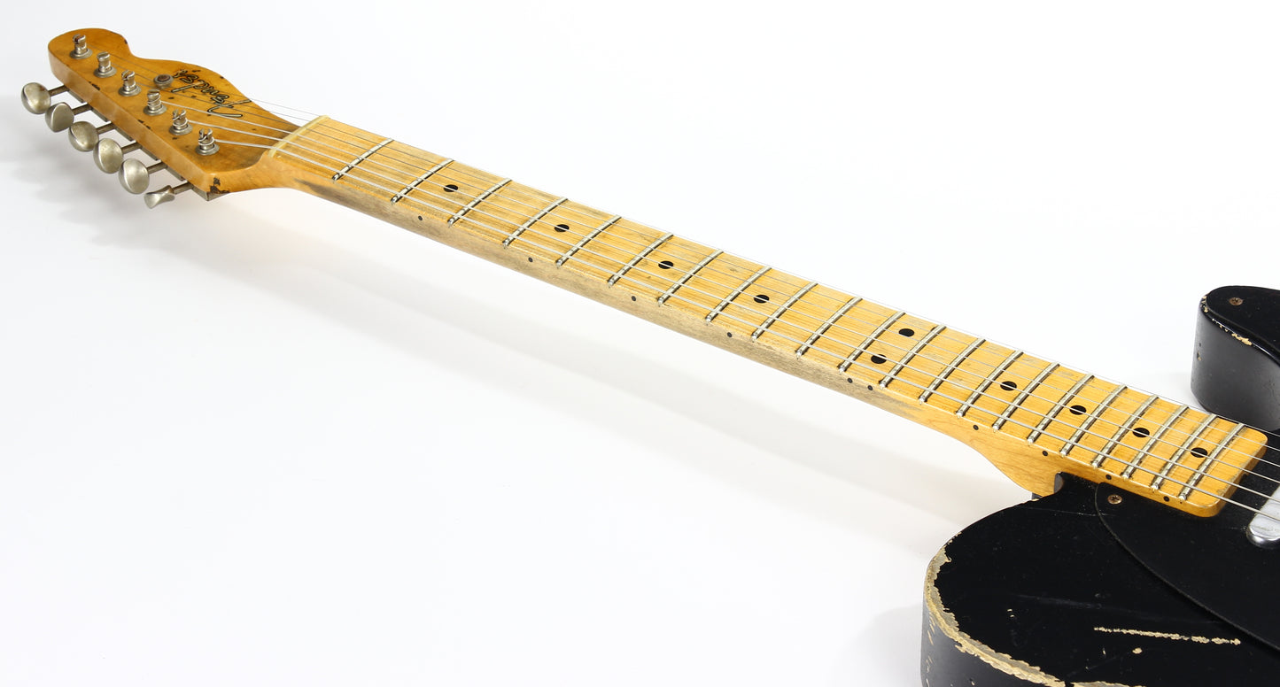 2008 Fender Custom Shop MASTERBUILT '51 Nocaster Heavy Relic Black Telecaster Tele --Dennis Galuszka