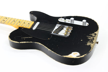 2008 Fender Custom Shop MASTERBUILT '51 Nocaster Heavy Relic Black Telecaster Tele --Dennis Galuszka