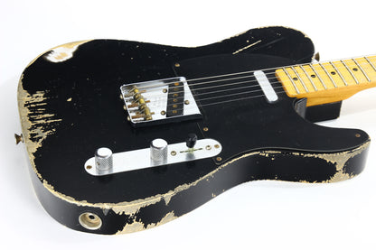 2008 Fender Custom Shop MASTERBUILT '51 Nocaster Heavy Relic Black Telecaster Tele --Dennis Galuszka