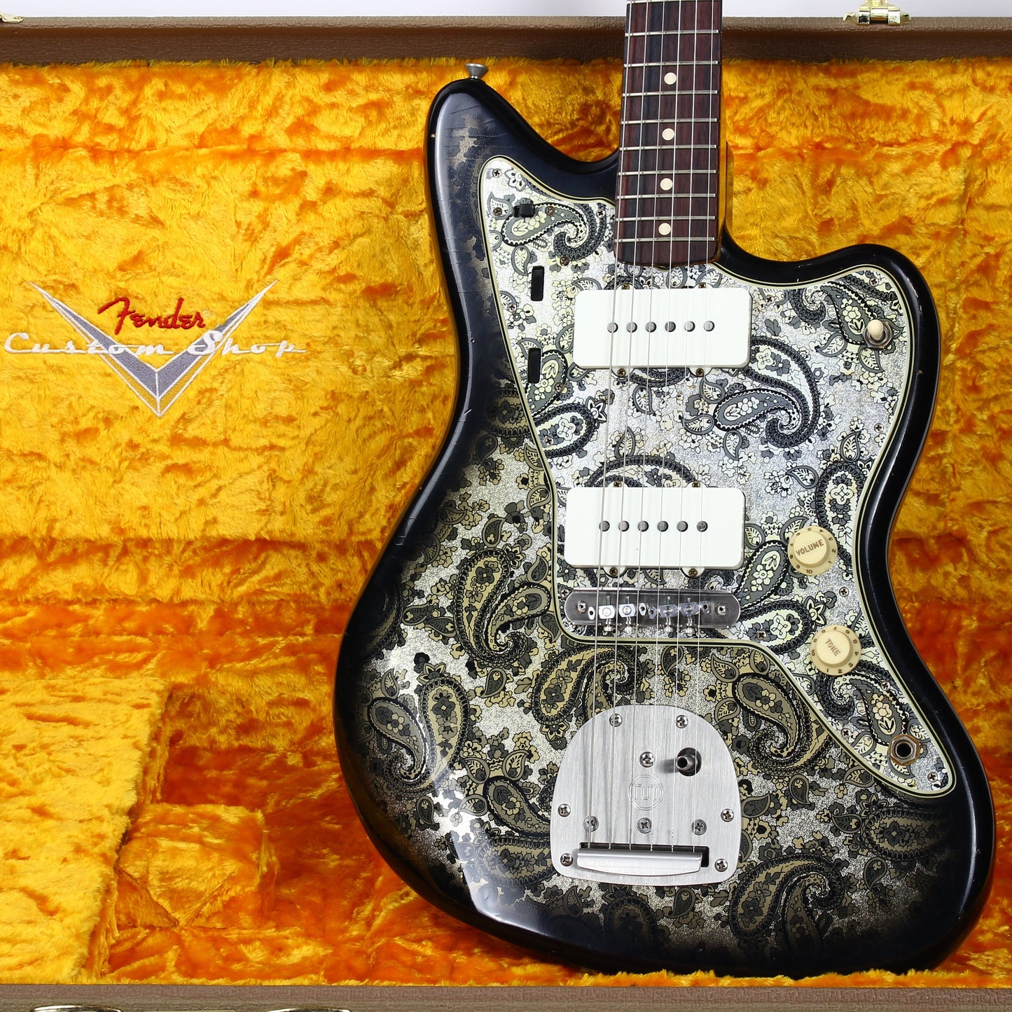 2020 Fender Custom Shop Limited Edition BLACK PAISLEY Jazzmaster Journeyman Relic - Mastery, Lollars