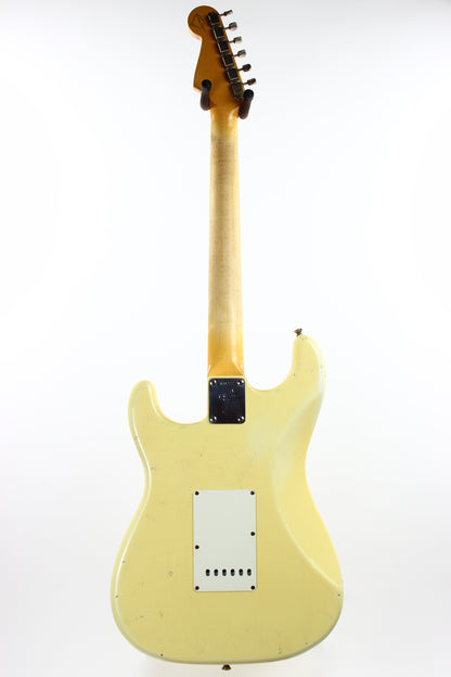 2009 Fender Custom Shop Masterbuilt 1965 Stratocaster Heavy Relic NAMM DISPLAY-- '65 Strat ASH BODY, Olympic White, MARK KENDRICK