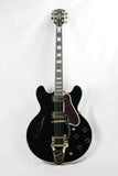 *SOLD*  2016 Gibson ES-355 EBONY BLACK Gloss Limited Edition! Gold Bigsby! Memphis 335 345