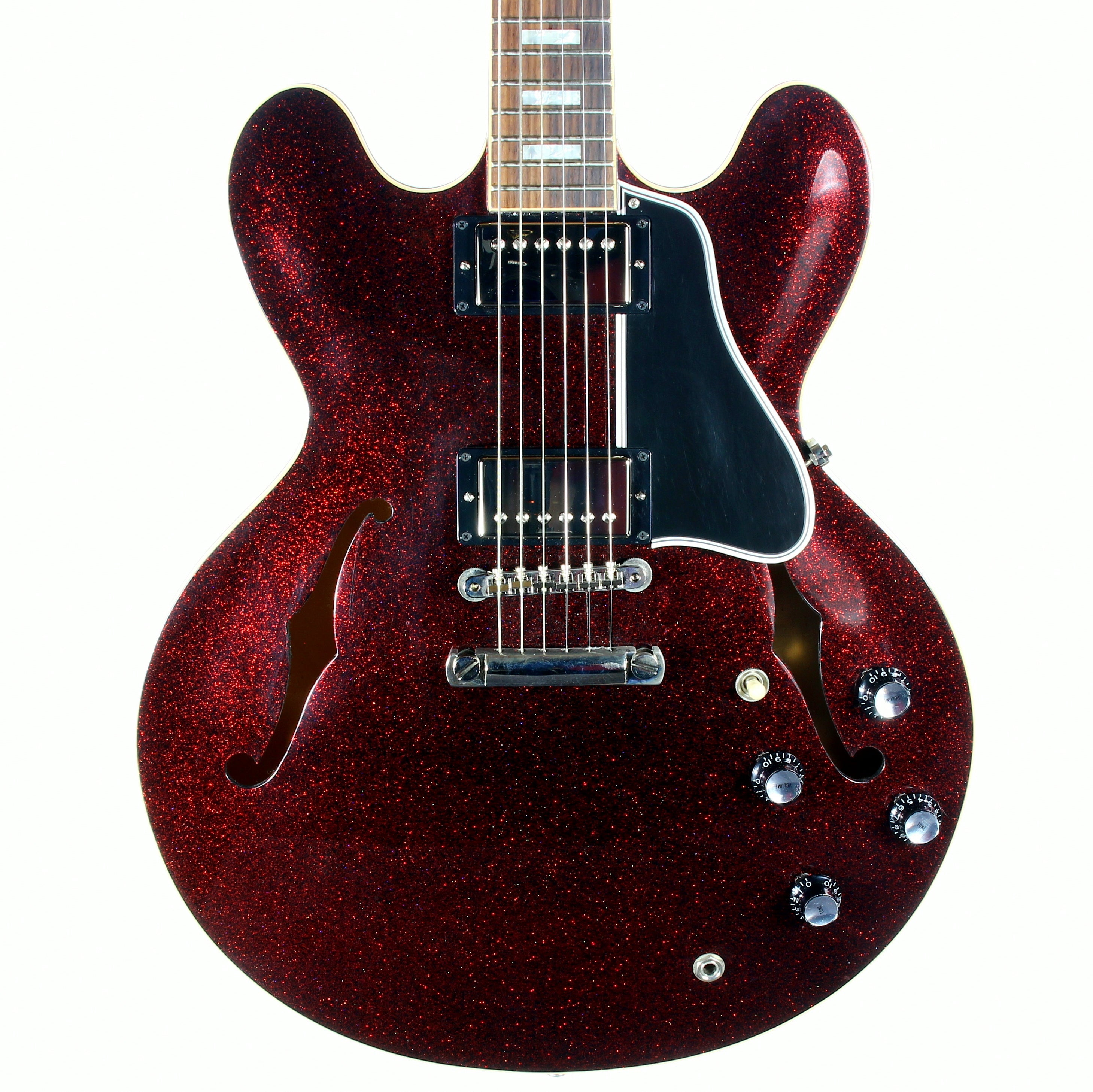 2008 Gibson Custom Shop 1963 ES-335 Red Sparkle -- MATCHING HEADSTOCK, Historic '63 Reissue, Block Inlays