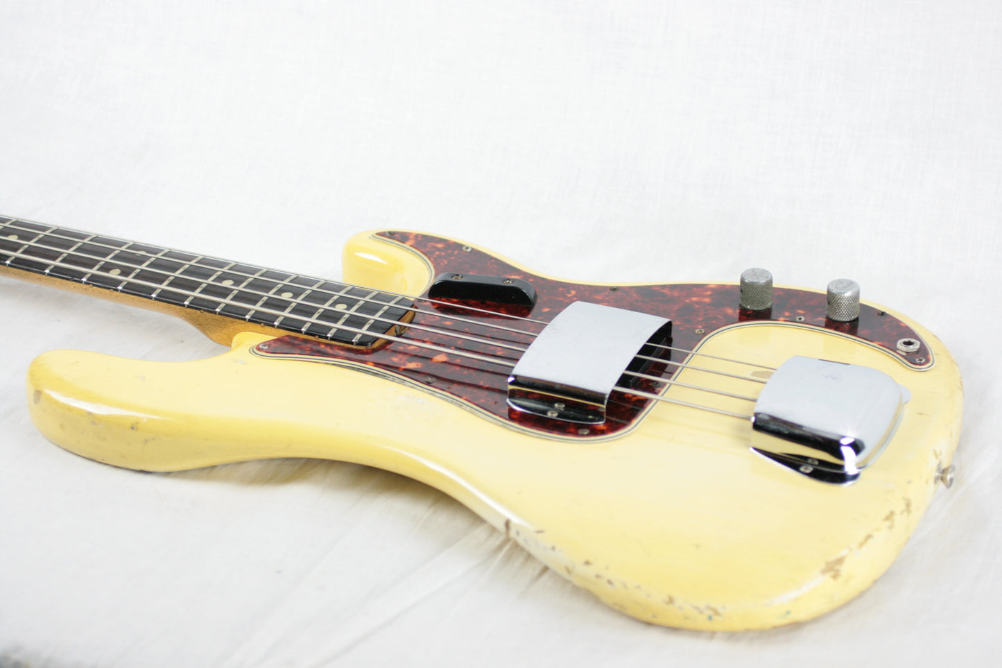 1964 Fender Precision Bass CUSTOM COLOR Olympic White w/ OHSC! Pre-CBS P