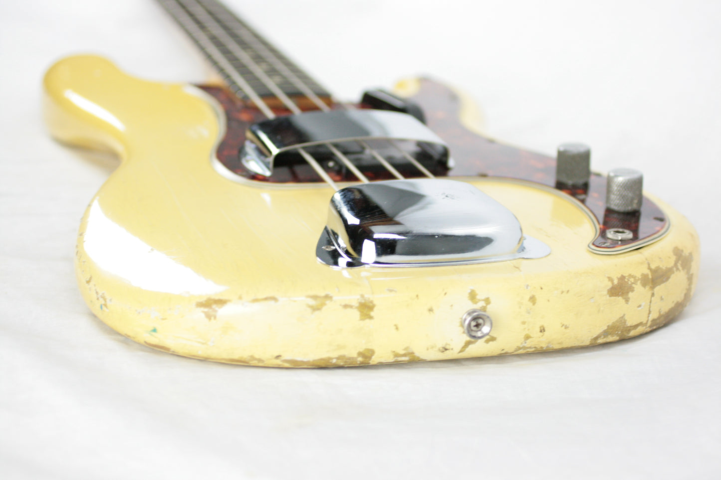 1964 Fender Precision Bass CUSTOM COLOR Olympic White w/ OHSC! Pre-CBS P