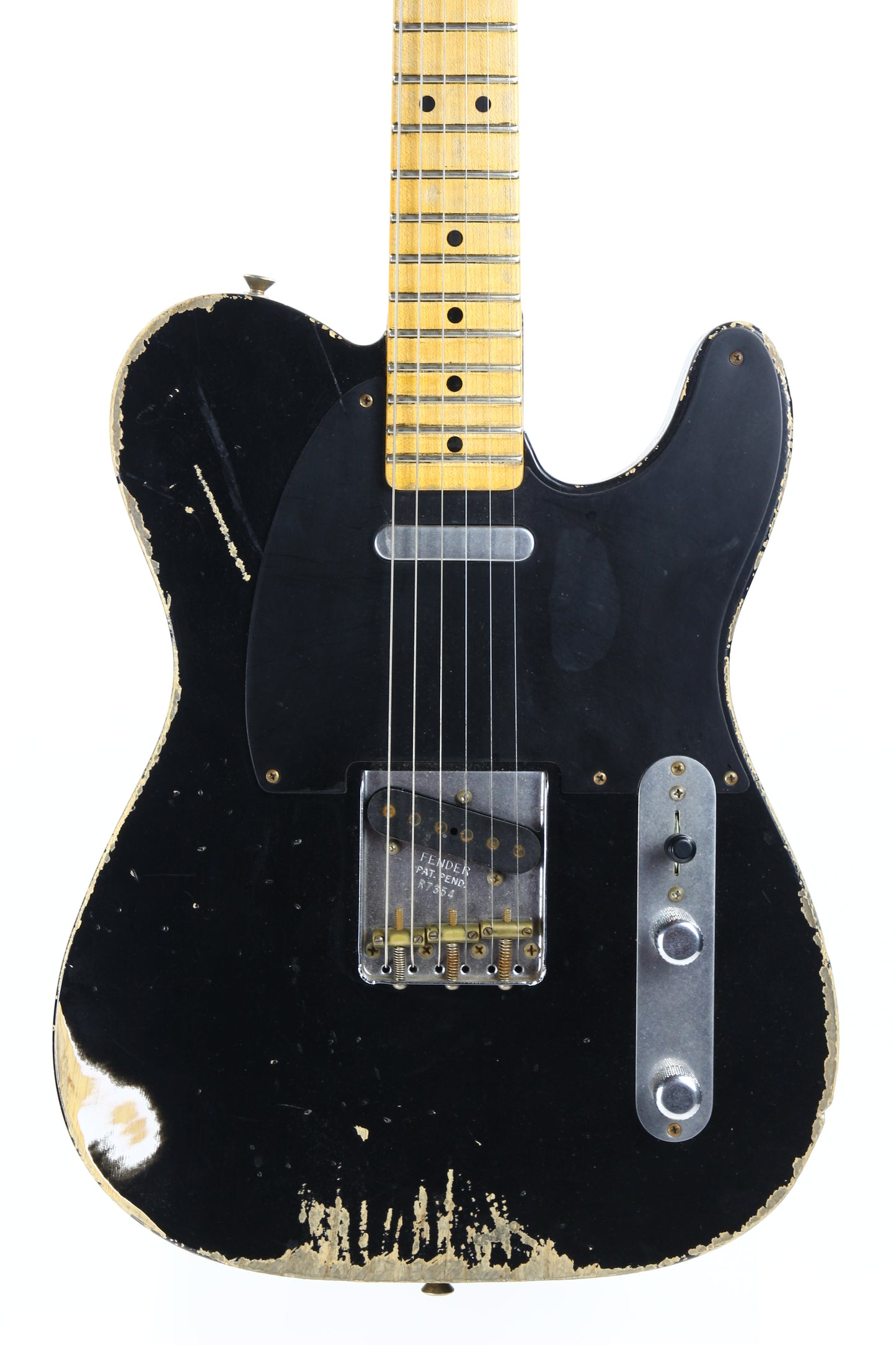 2008 Fender Custom Shop MASTERBUILT '51 Nocaster Heavy Relic Black Telecaster Tele --Dennis Galuszka