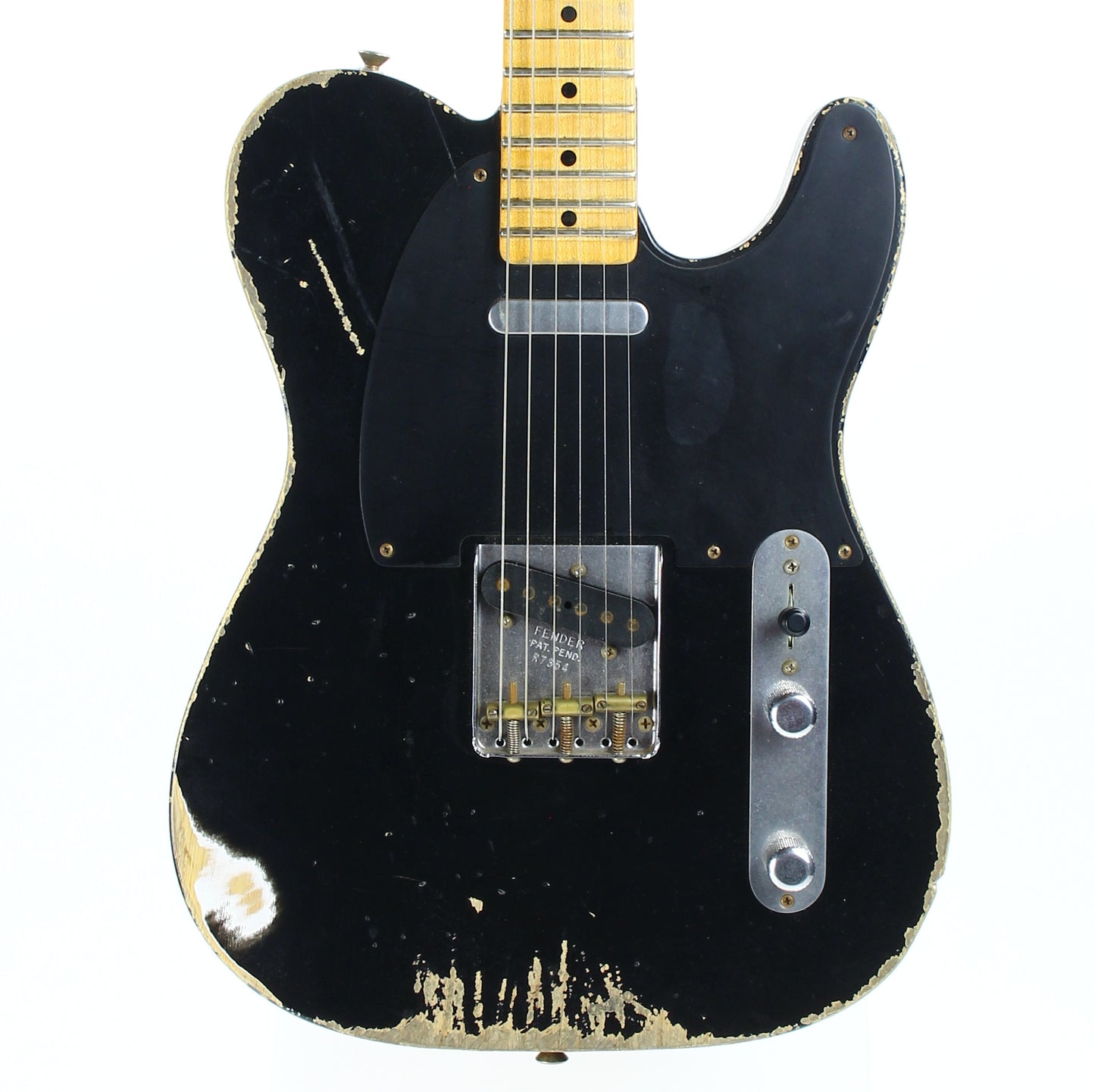 2008 Fender Custom Shop MASTERBUILT '51 Nocaster Heavy Relic Black Telecaster Tele --Dennis Galuszka