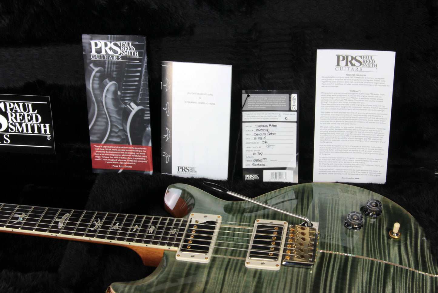 MINT 2019 PRS Santana Retro 10 Top Trampas Green Paul Reed Smith 58/15