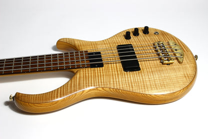 1999 Alembic Excel 5-String Bass - Flame Maple Top, Ash Body, Pau Ferro Board, High Quality USA!