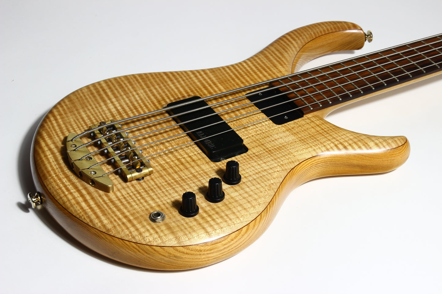 1999 Alembic Excel 5-String Bass - Flame Maple Top, Ash Body, Pau Ferro Board, High Quality USA!