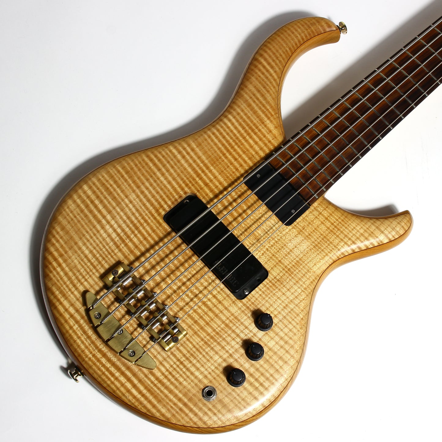 1999 Alembic Excel 5-String Bass - Flame Maple Top, Ash Body, Pau Ferro Board, High Quality USA!