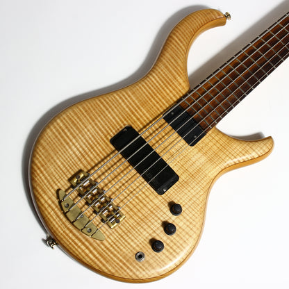 1999 Alembic Excel 5-String Bass - Flame Maple Top, Ash Body, Pau Ferro Board, High Quality USA!