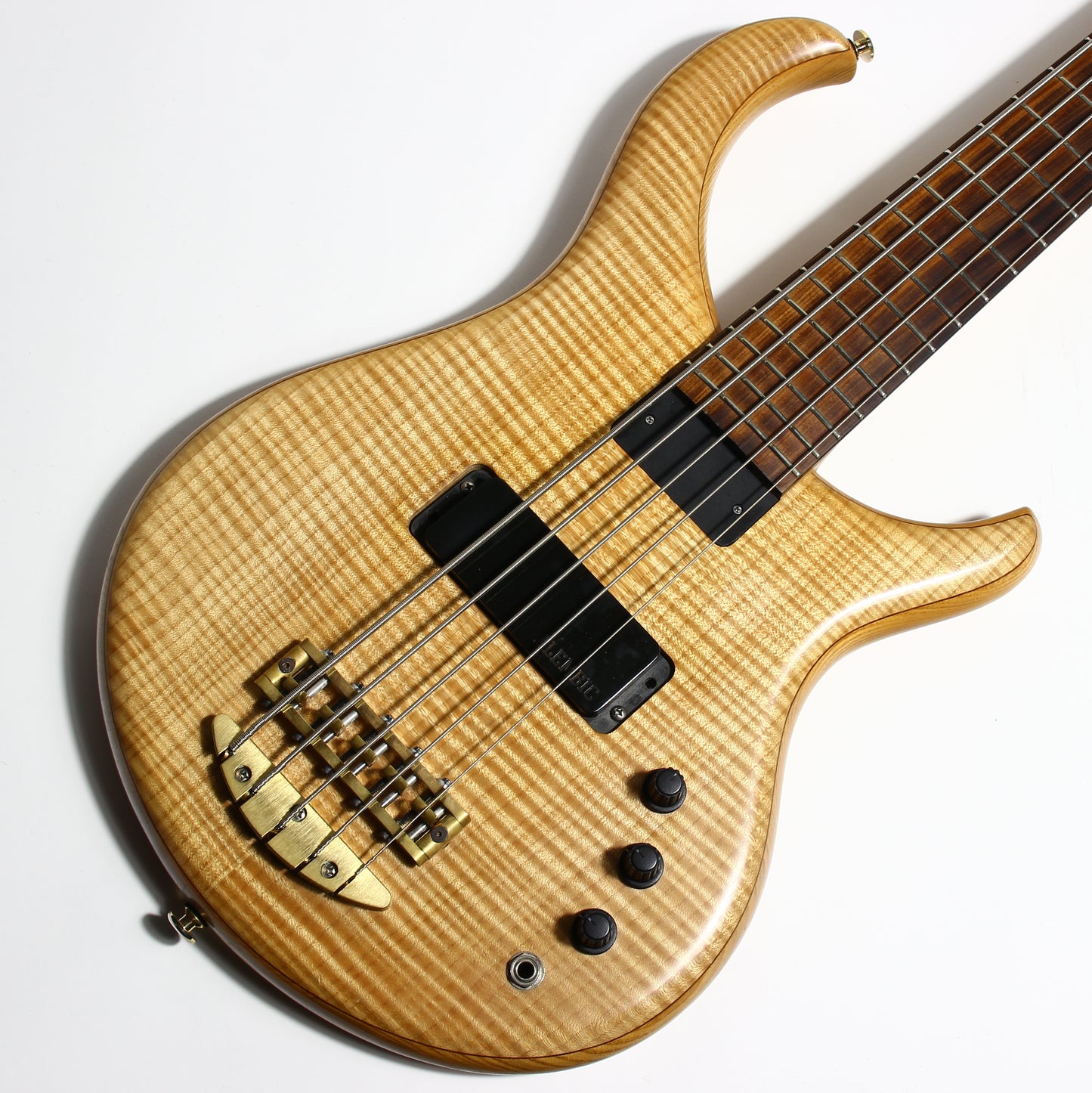 1999 Alembic Excel 5-String Bass - Flame Maple Top, Ash Body, Pau Ferro Board, High Quality USA!