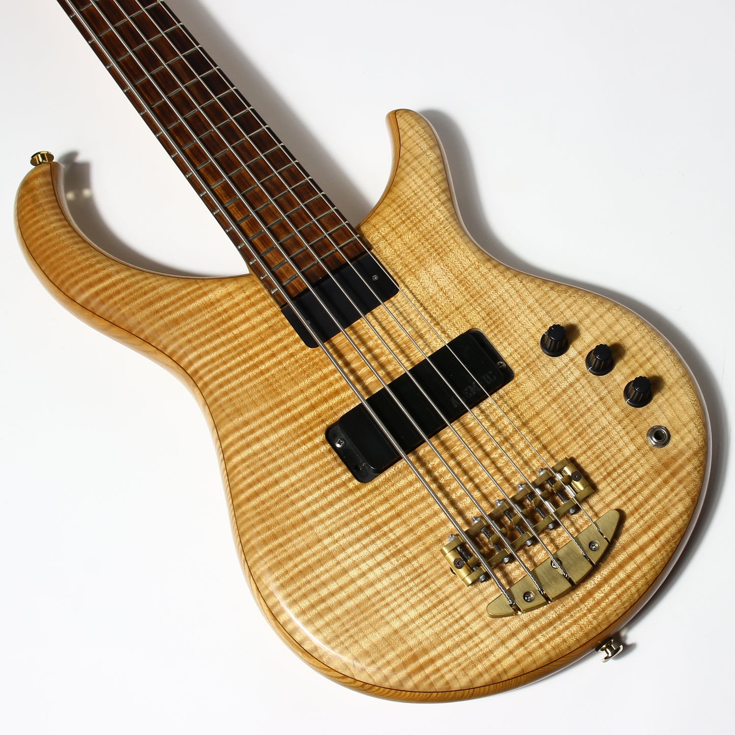 1999 Alembic Excel 5-String Bass - Flame Maple Top, Ash Body, Pau Ferro Board, High Quality USA!