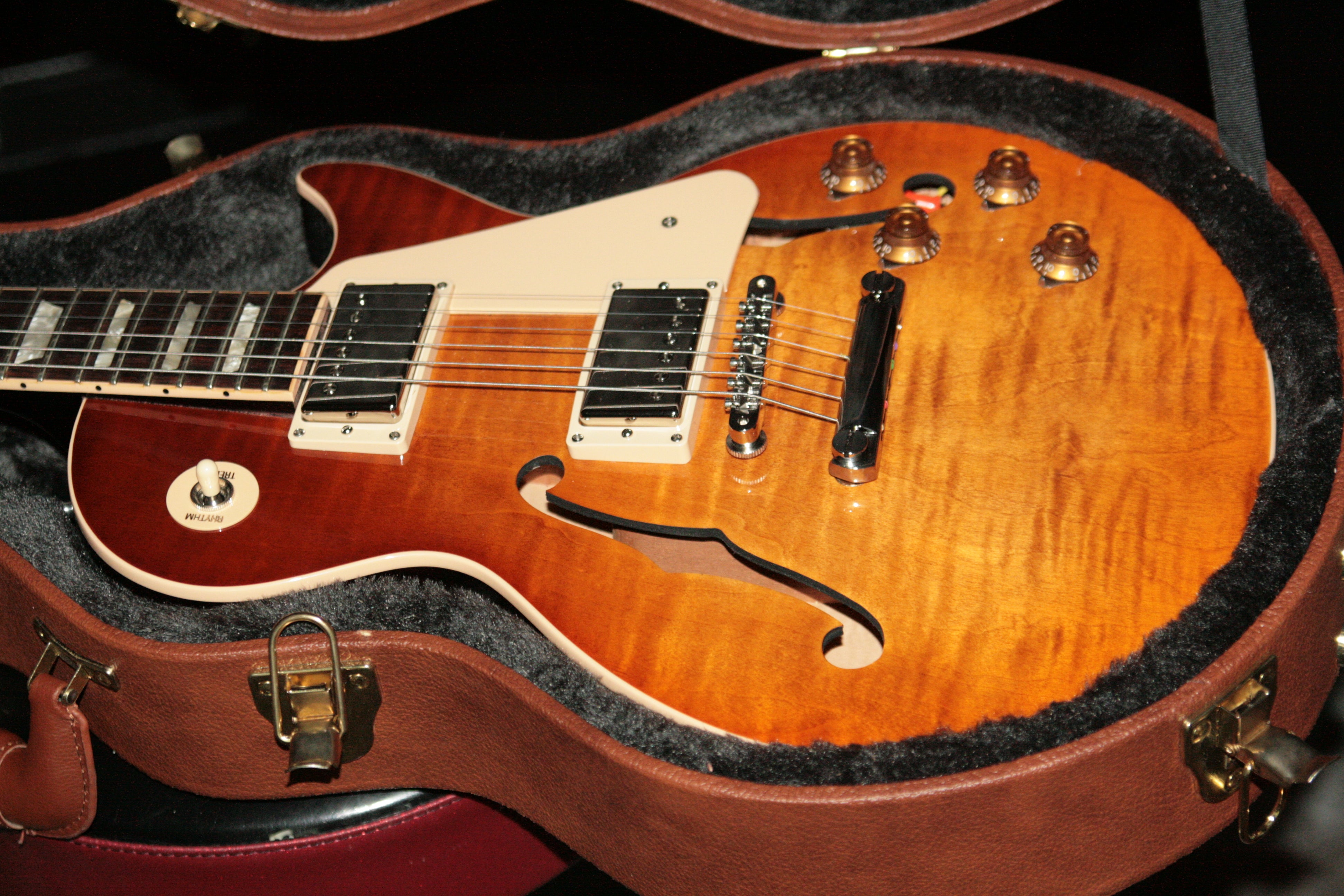 *SOLD*  2016 Gibson ES Les Paul Figured Faded Light Burst! ES-335 meets LP! Memphis
