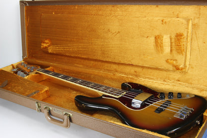 1970 Fender Jazz Bass Sunburst All-Original Vintage 4-Bolt Neck Rosewood Board, Block Inlays