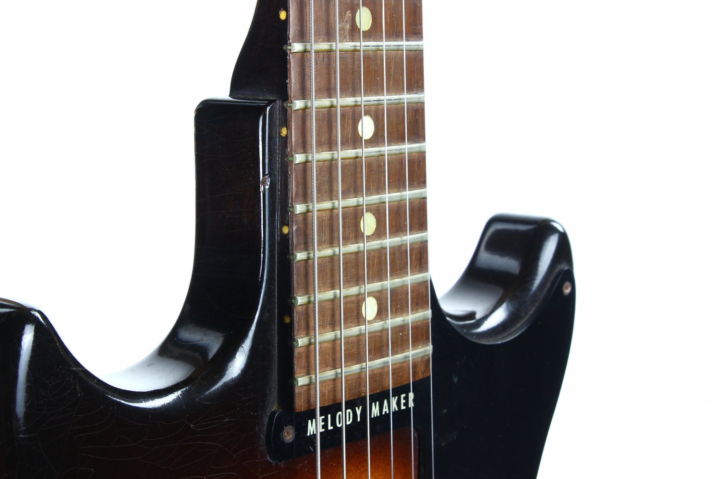 1961 Gibson Melody Maker Double Cutaway DC Doublecut - Sunburst, Wraptail, Brazilian Rosewood board