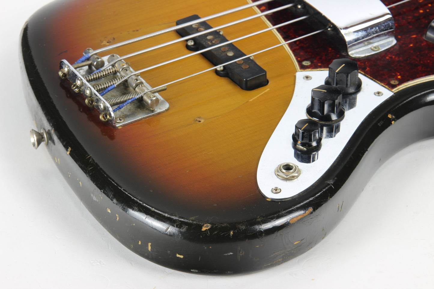 1970 Fender Jazz Bass Sunburst All-Original Vintage 4-Bolt Neck Rosewood Board, Block Inlays