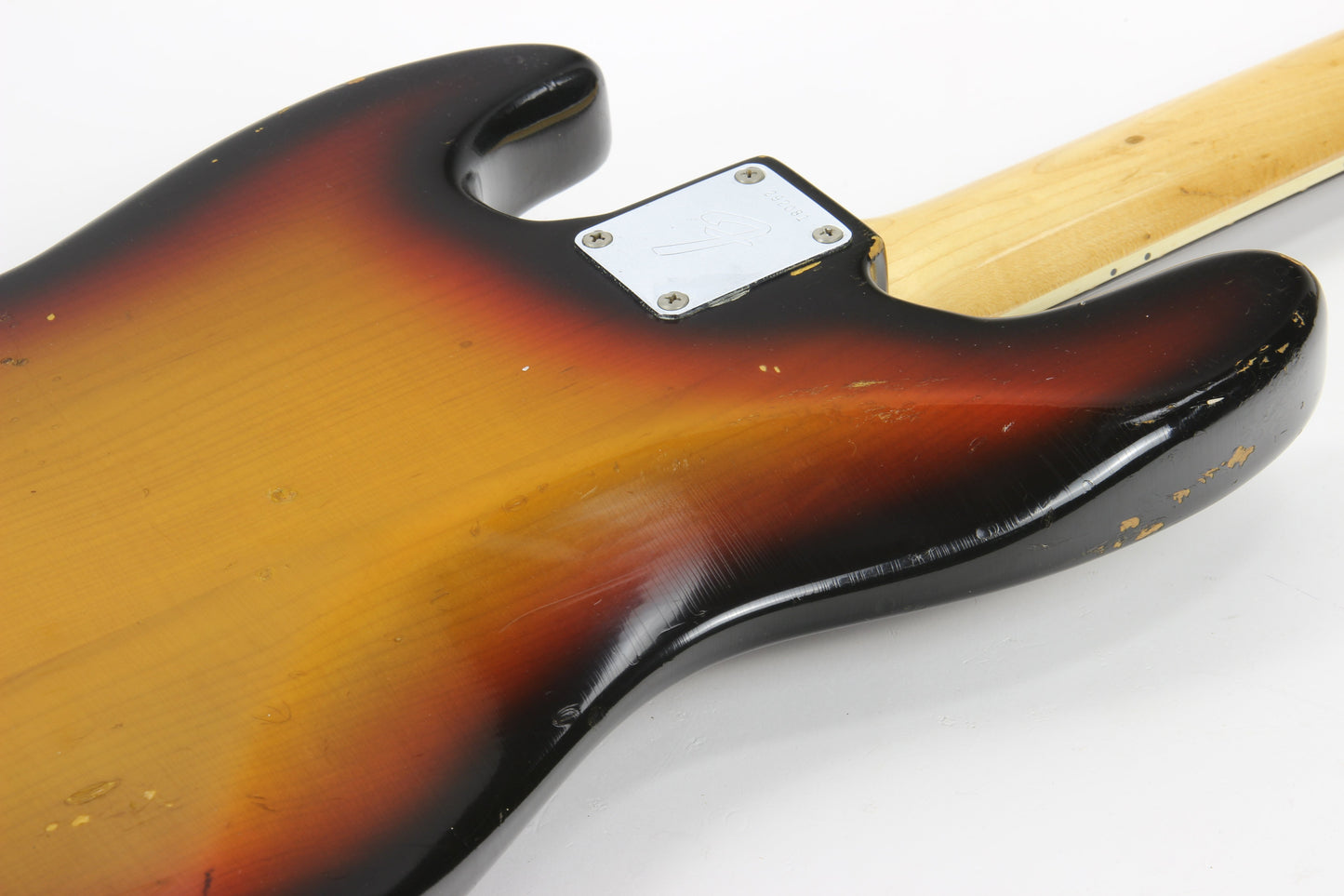 1970 Fender Jazz Bass Sunburst All-Original Vintage 4-Bolt Neck Rosewood Board, Block Inlays