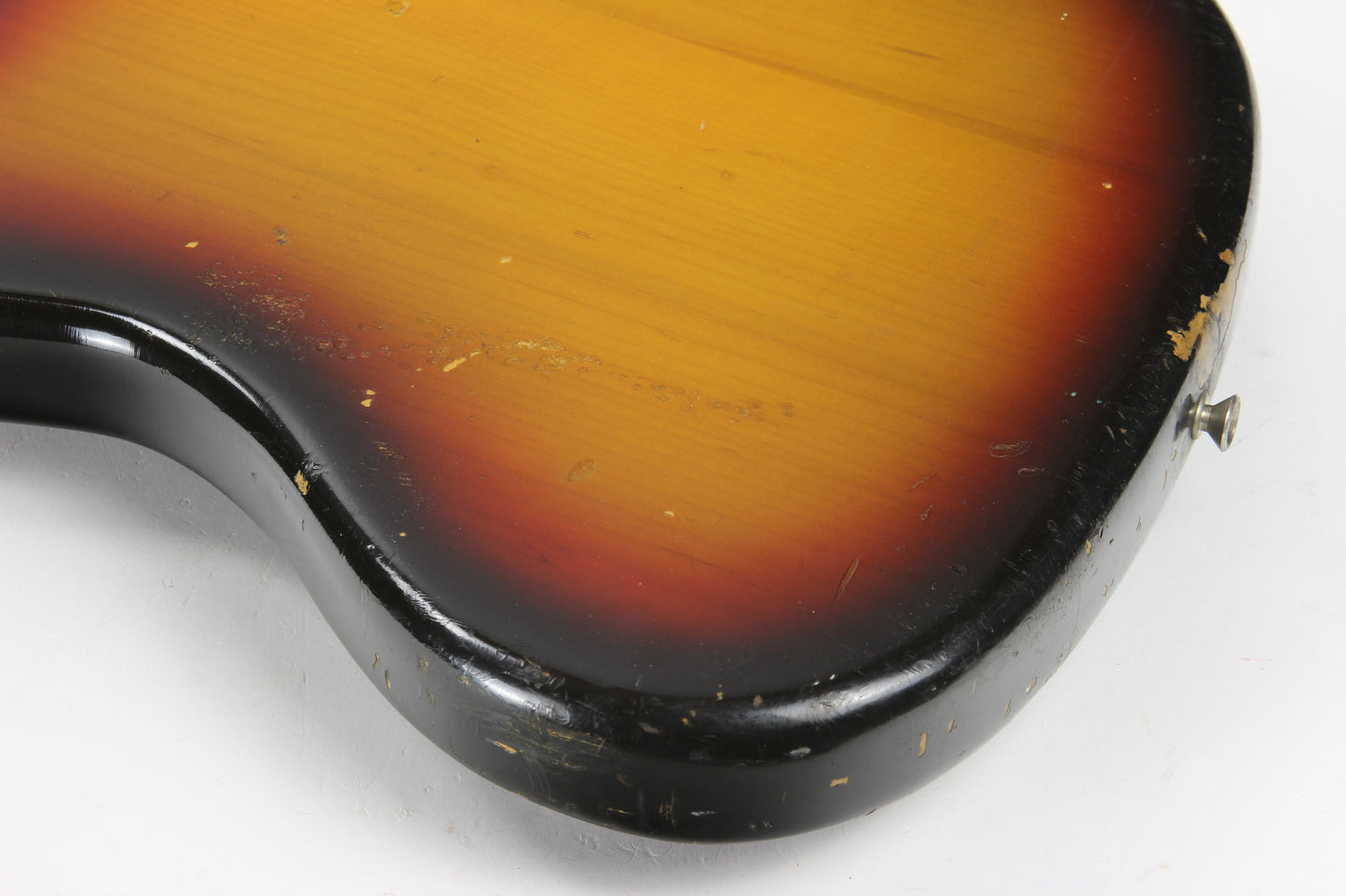 1970 Fender Jazz Bass Sunburst All-Original Vintage 4-Bolt Neck Rosewood Board, Block Inlays