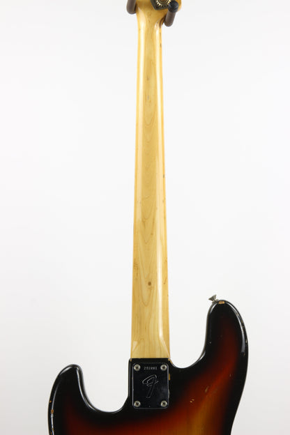 1970 Fender Jazz Bass Sunburst All-Original Vintage 4-Bolt Neck Rosewood Board, Block Inlays