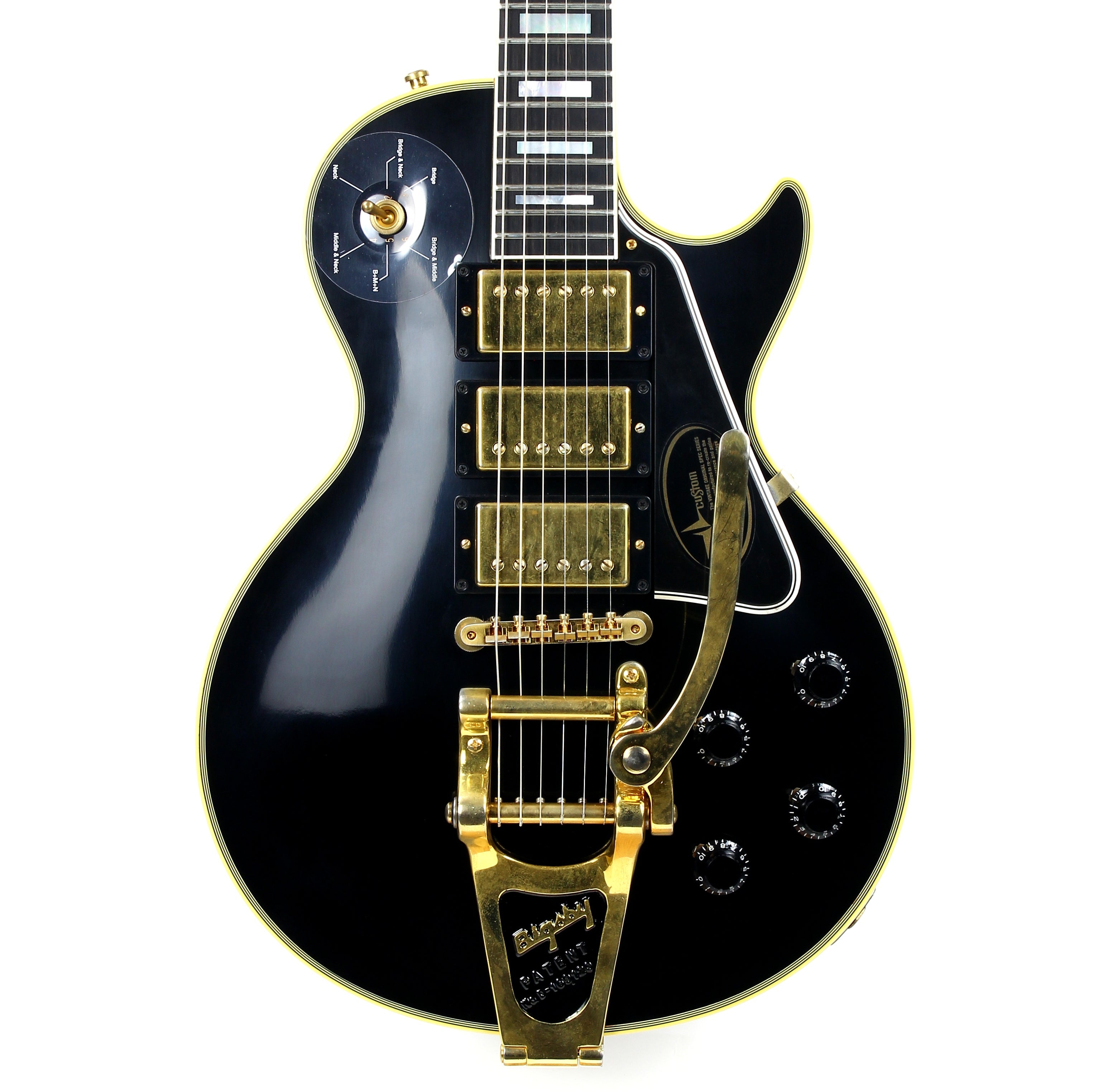 *SOLD*  2008 Gibson Custom Shop Jimmy Page Les Paul Custom Black Beauty 1960 Signature Model w Bigsby VOS