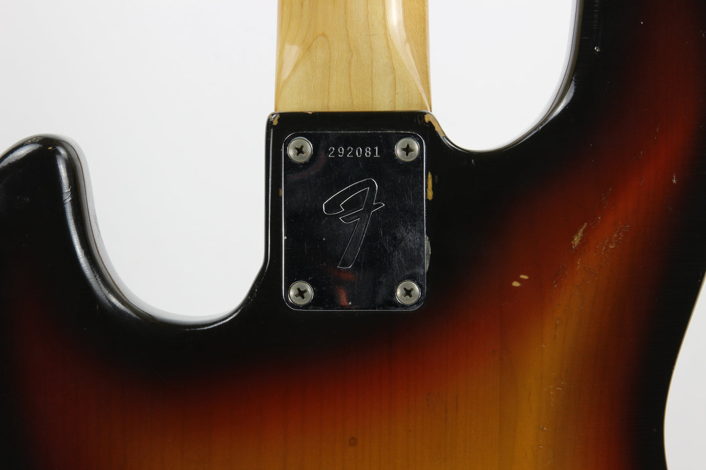 1970 Fender Jazz Bass Sunburst All-Original Vintage 4-Bolt Neck Rosewood Board, Block Inlays