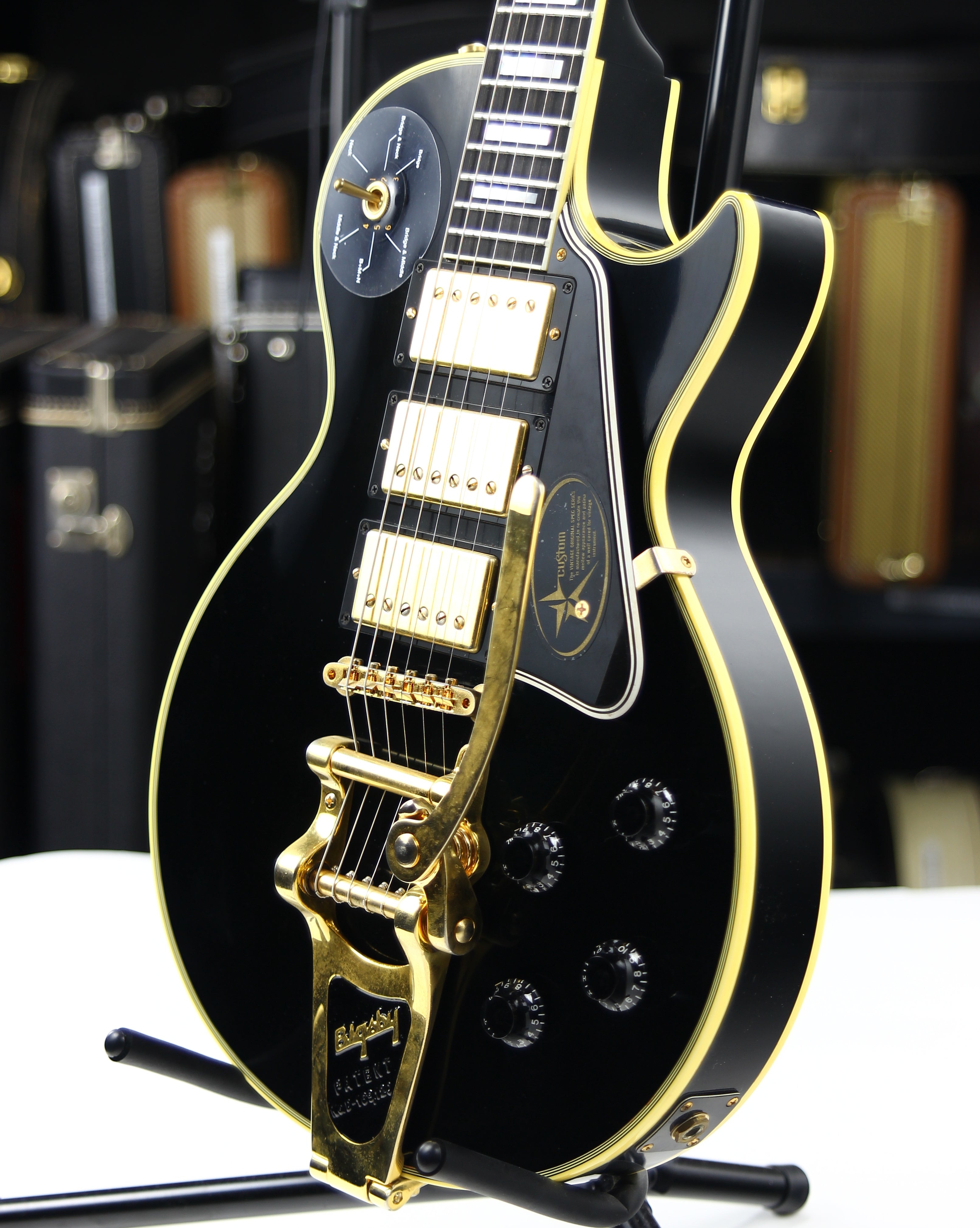 *SOLD*  2008 Gibson Custom Shop Jimmy Page Les Paul Custom Black Beauty 1960 Signature Model w Bigsby VOS