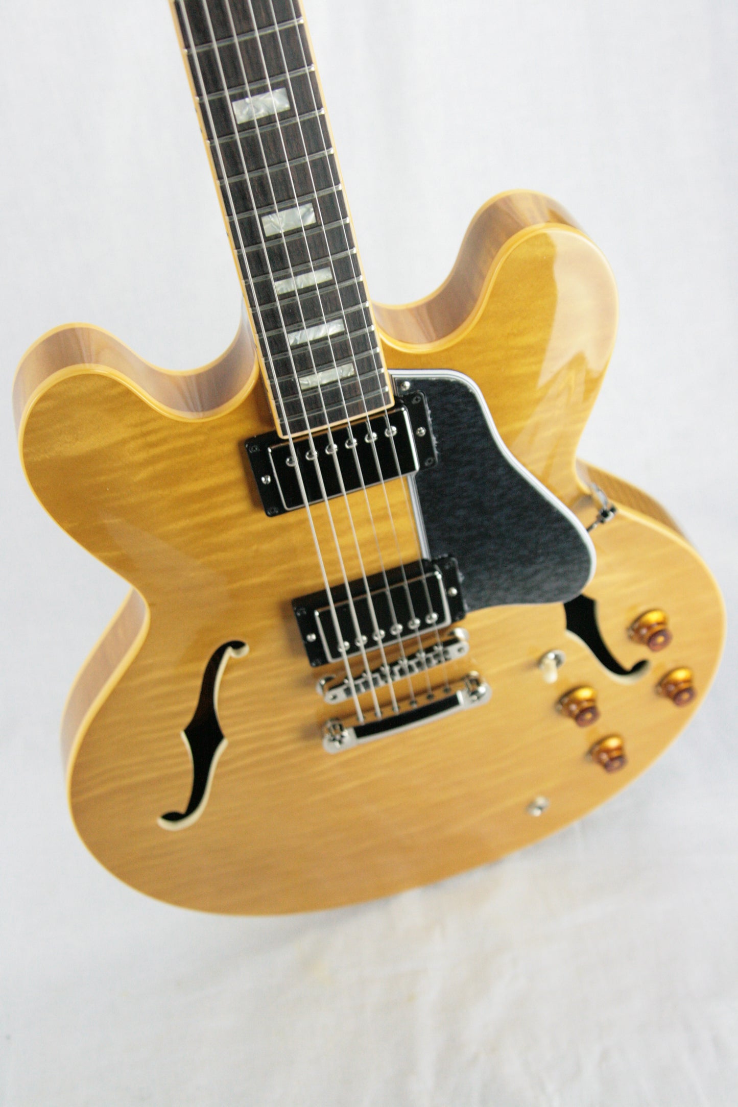 2017 Gibson ES-335 FIGURED DARK VINTAGE NATURAL Flametop! Block inlays! Memphis 345 355