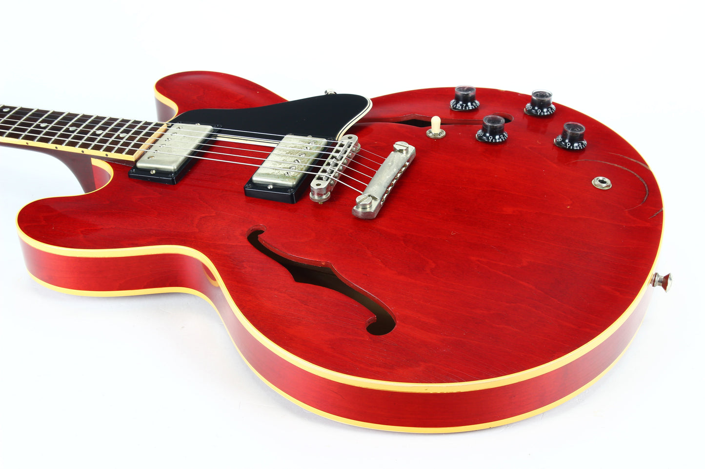 2008 Gibson Custom Shop Lee Ritenour 1961 ES-335 AGED & SIGNED! Cherry Red Dot Neck Reissue Inspired By