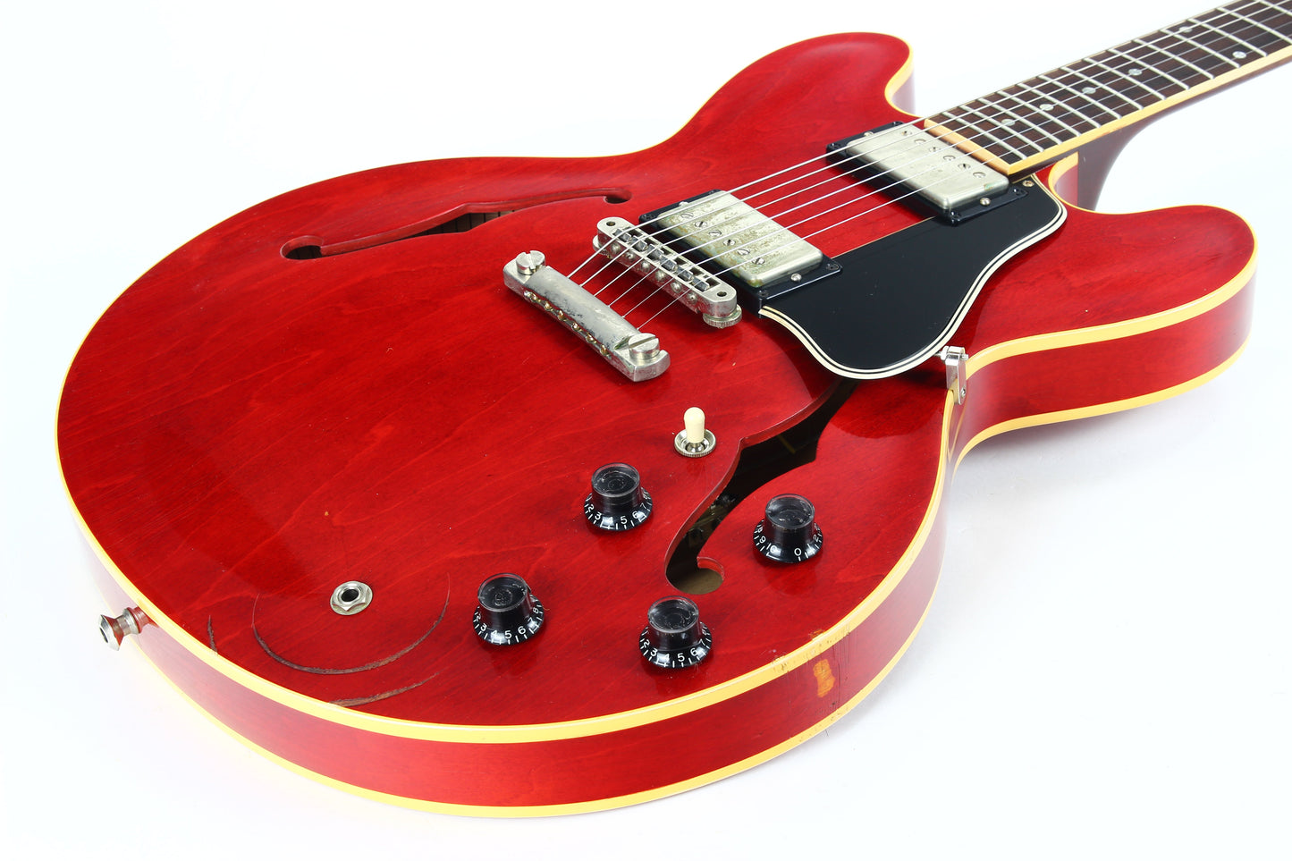 2008 Gibson Custom Shop Lee Ritenour 1961 ES-335 AGED & SIGNED! Cherry Red Dot Neck Reissue Inspired By