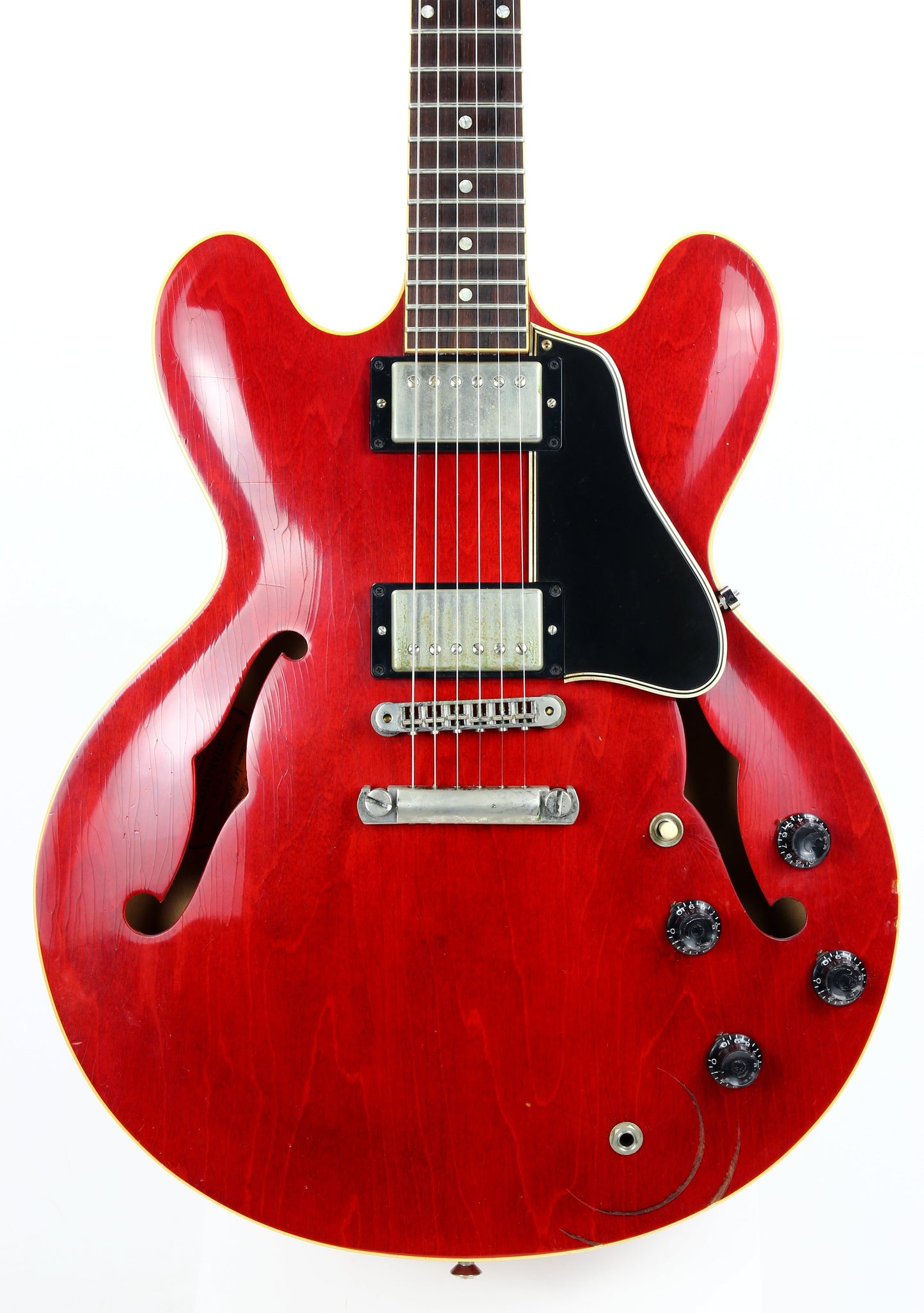 2008 Gibson Custom Shop Lee Ritenour 1961 ES-335 AGED & SIGNED! Cherry Red Dot Neck Reissue Inspired By