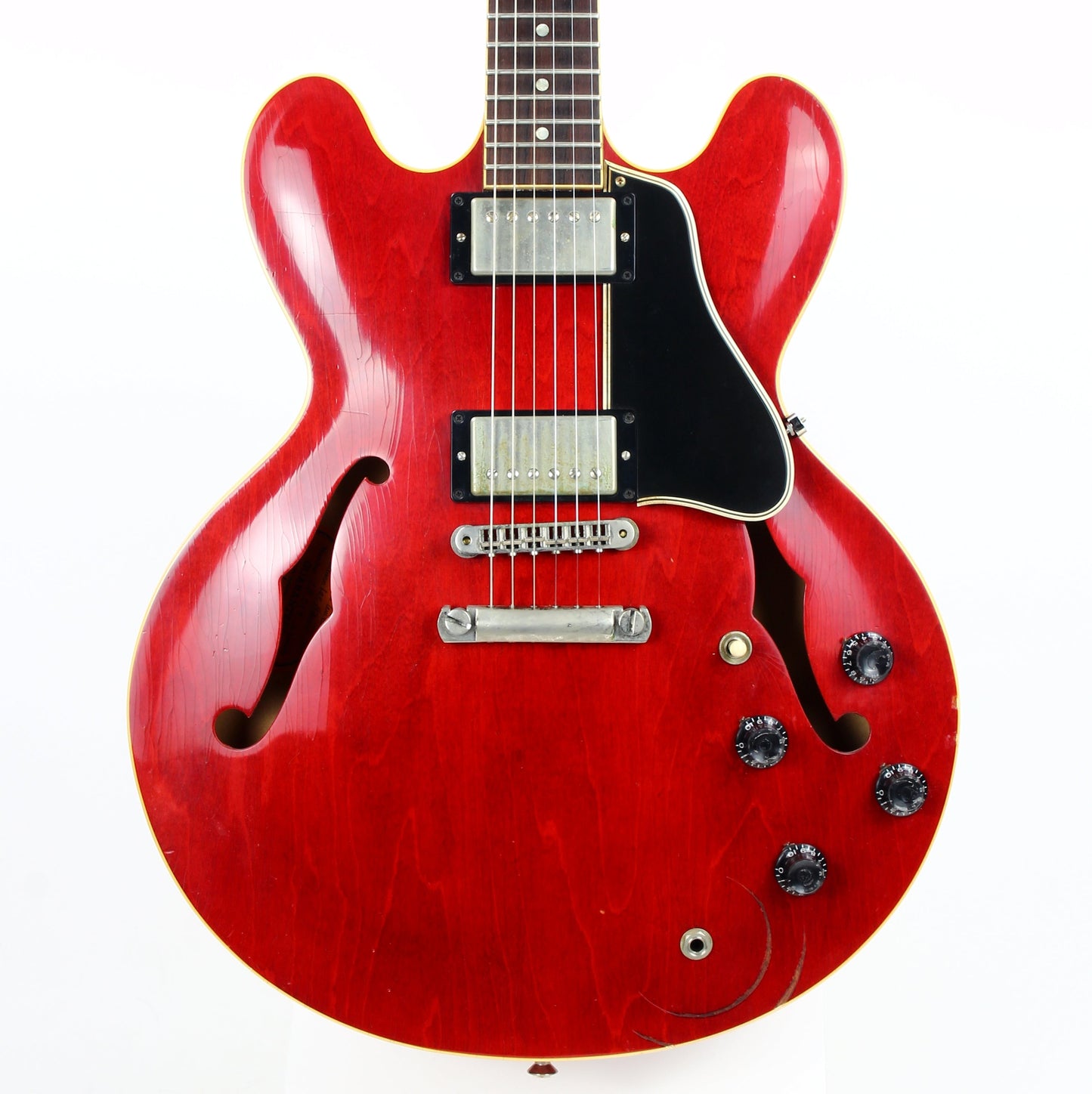 2008 Gibson Custom Shop Lee Ritenour 1961 ES-335 AGED & SIGNED! Cherry Red Dot Neck Reissue Inspired By