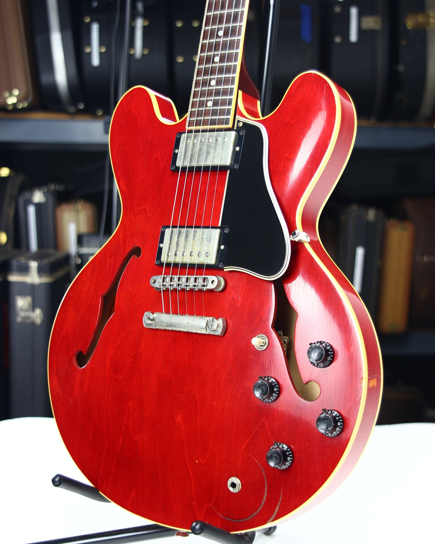 2008 Gibson Custom Shop Lee Ritenour 1961 ES-335 AGED & SIGNED! Cherry Red Dot Neck Reissue Inspired By