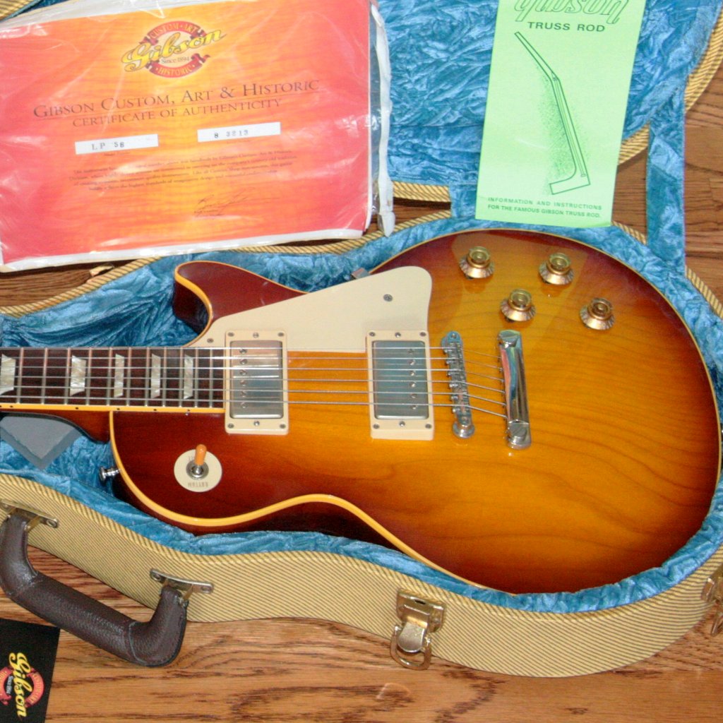 *SOLD*  2003 Gibson BRAZILIAN ROSEWOOD 1958 Les Paul Historic Reissue! R8 58 Custom Shop